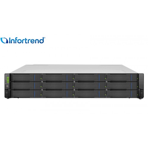 Gabinete de expansão Rackmount Infortrend modelo JB 3012SA com 12 baias para discos SAS e SATA