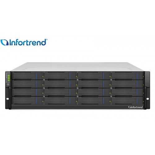 Gabinete de expansão Rackmount Infortrend modelo JB 3016RA com 16 baias para discos SAS e SATA