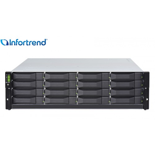 Gabinete de expansão Rackmount Infortrend modelo JB 316R com 16 baias para discos SAS e SATA